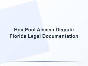 Hoa Pool Access Dispute Legal Options Florida